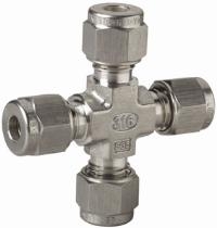 Union Cross   316 Stainless Steel Compression Fittings